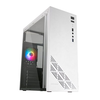 8437023094402 | P/N: MC100W | Cod. Artículo: DSP0000008814 Caja ordenador mars gaming mc100w blanco atx 1 x usb 3.0 1 x usb 2.0 1 x 90mm frgb