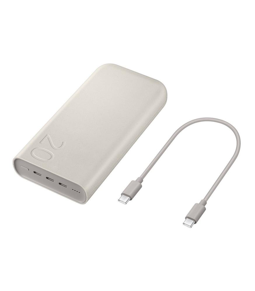 Bateria externa powerbank samsung 20000mah 45w beige - Imagen 5