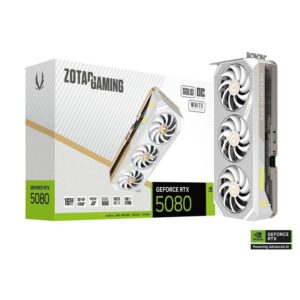 8886307700469 | P/N: ZT-B50800Q-10P | Cod. Artículo: DSP0000032347 Tarjeta grafica zotac gaming 5080 solid core oc white 16gb gddr7