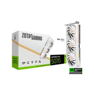8886307700544 | P/N: ZT-B50700FQ-10P | Cod. Artículo: DSP0000031027 Tarjeta grafica zotac rtx 5070 amp 12gb gddr7 white