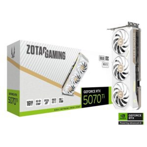 8886307700810 | P/N: ZT-B50710Q2-10P | Cod. Artículo: DSP0000032345 Tarjeta grafica zotac gaming 5070 ti solid core oc white edition 16gb gddr7