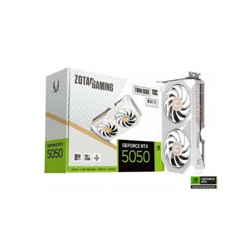 8886307701558 | P/N: ZT-B50500Q-10M | Cod. Artículo: DSP0000038867 Tarjeta grafica zotac gaming rtx 5050 twin edge oc 8gb gddr6 - 3x dp - 1x hdmi pci express 5.0