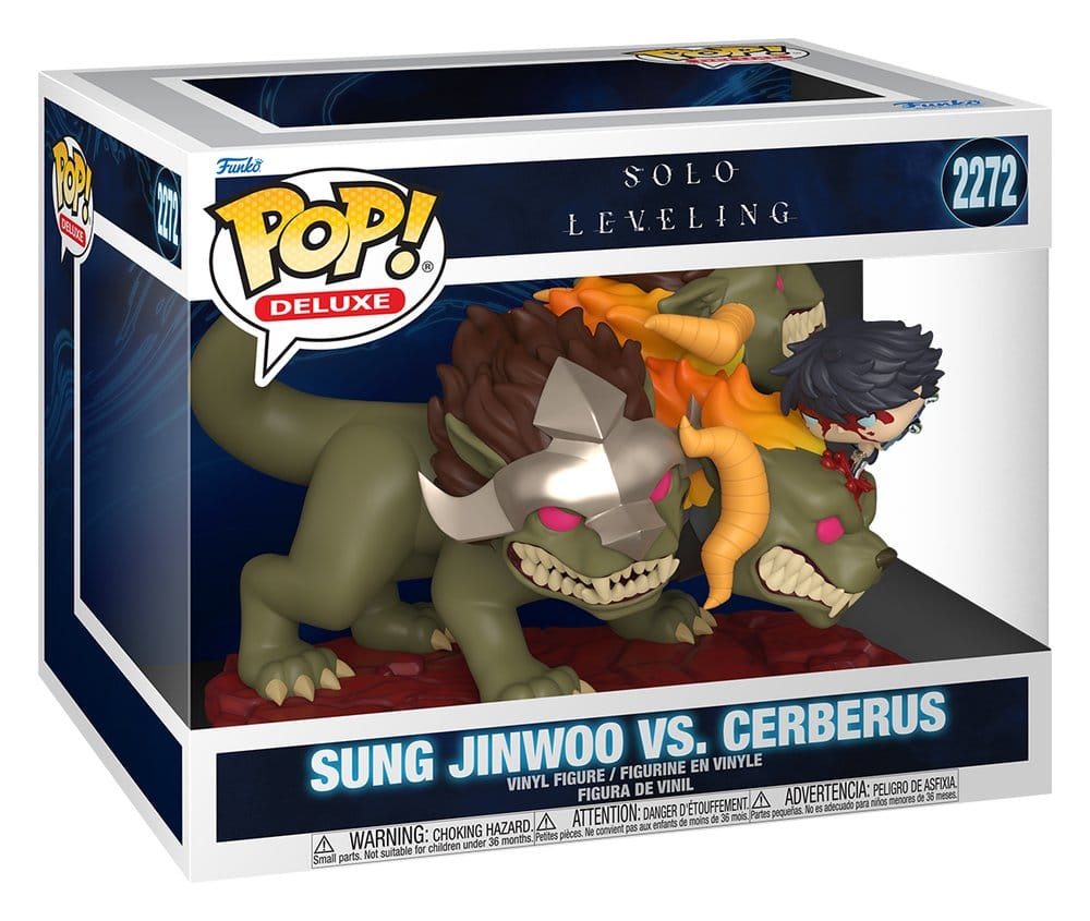 889698906340 | P/N: 90634 | Cod. Artículo: MGS0000032109 Funko pop deluxe solo leveling - sung jinwoo vs. cerberus