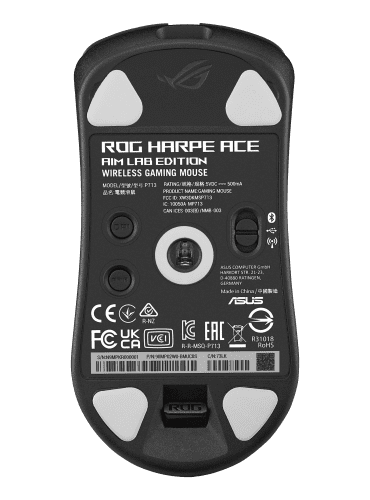 ASUS ROG Harpe Ace Aim Lab Edition ratón Ambidextro RF Wireless + Bluetooth + USB Type-A Óptico 36000 DPI - Imagen 2
