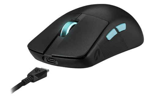 ASUS ROG Harpe Ace Aim Lab Edition ratón Ambidextro RF Wireless + Bluetooth + USB Type-A Óptico 36000 DPI - Imagen 9