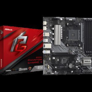 Asrock B550M Phantom Gaming 4 AMD B550 Zócalo AM4 micro ATX 4710483932755 | P/N: 90-MXBE90-A0UAYZ | Ref. Artículo: 1374212