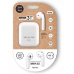 Auriculares Bluetooth Tech One Tech SIUX.2 TEC1402/ con estuche de carga/ Autonomía 6h/ Blancos 8436546594703 TEC1402 TOT-AUR TEC1402