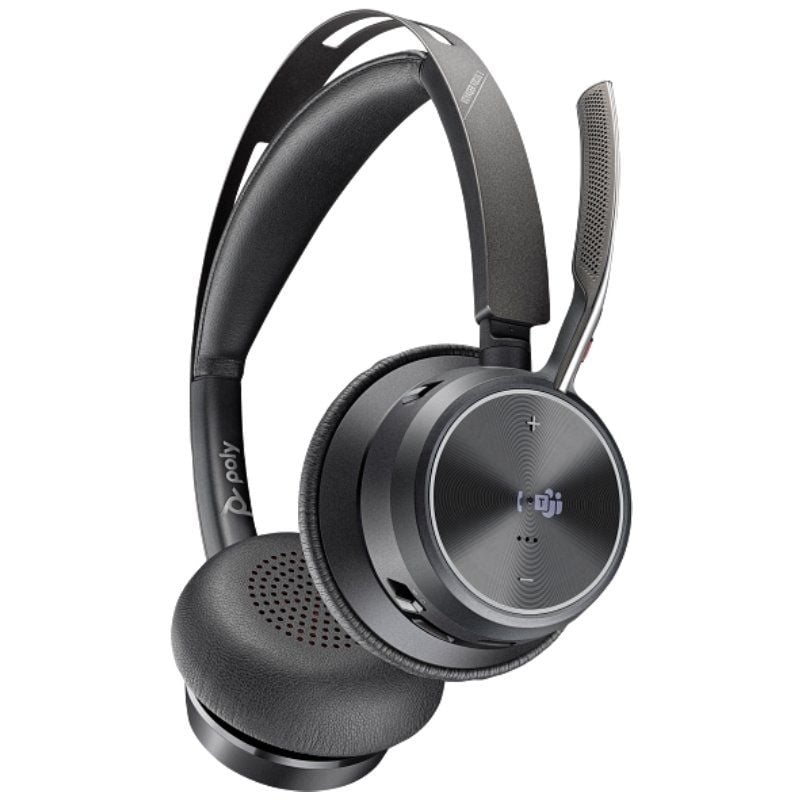 Auriculares Inalámbricos Poly Voyager Focus 2 para Microsoft Teams + Adaptador USB-C-A + Soporte de Carga/ con Micrófono/ Bluetooth/ Negro - Imagen 2