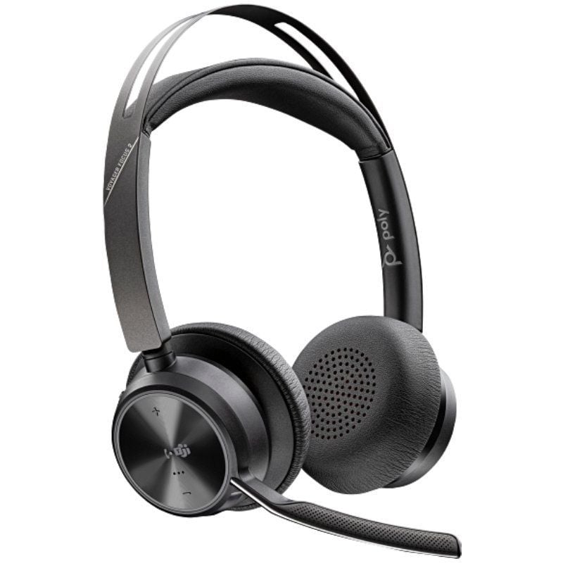 Auriculares Inalámbricos Poly Voyager Focus 2 para Microsoft Teams + Adaptador USB-C-A + Soporte de Carga/ con Micrófono/ Bluetooth/ Negro - Imagen 3