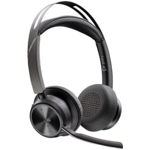 Auriculares Inalámbricos Poly Voyager Focus 2 para Microsoft Teams + Adaptador USB-C-A + Soporte de Carga/ con Micrófono/ Bluetooth/ Negro 198122157228 9T9J4AA HP-POL 9T9J4AA