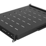 BANDELA LANBERG DESLIZANTE 1U 445X350MM HASTA 35KG RACK 19" NEGRO 5901969447316 AK-1020-B