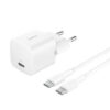 BELKIN 25W USBC PD WALL CHARGER & 1M PVC C-C