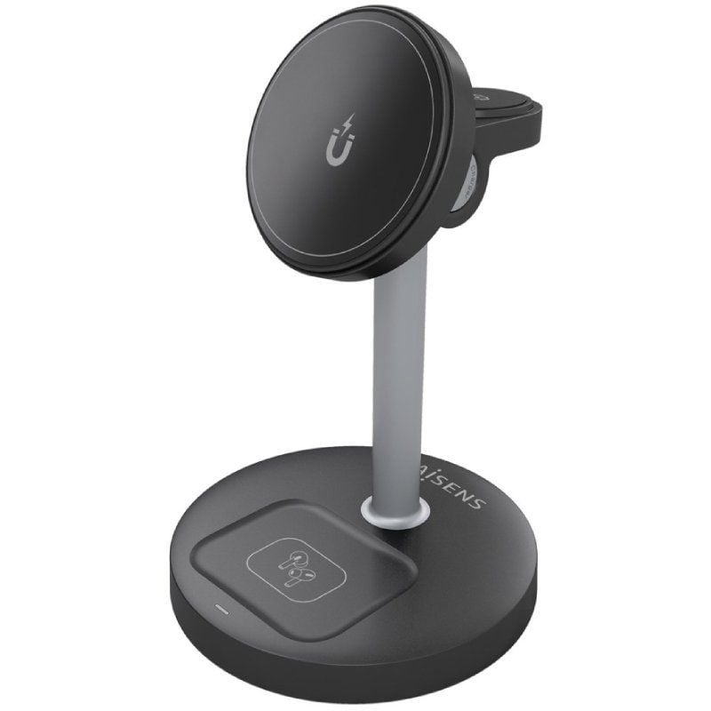 Base de carga Inalámbrica Aisens ASCH-15W3WC066-BK/ 15W/ Negro 8435739903537 ASCH-15W3WC066-BK AIS-CAR ASCH-15W3WC066-BK