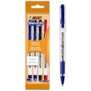 Bolígrafos de Tinta de Gel Retráctil Bic Gelocity Stic 992599/ 4 unidades/ Surtidos 3086123594104 992599 BIC-GELOCITY STIC 992599