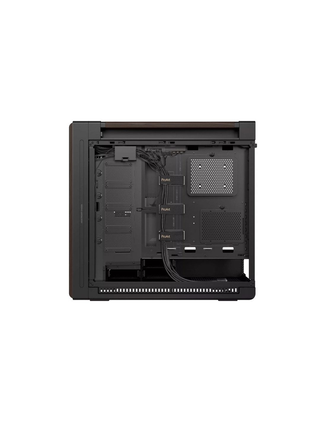 CAJA ASUS PROART PA602 WALNUT WOOD METAL PWM MODERN BLACK - Imagen 4