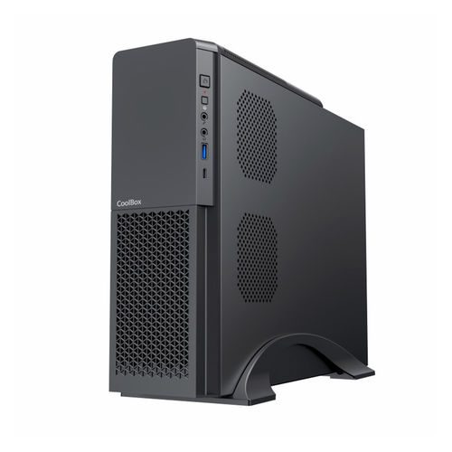 CAJA SOBREMESA/MICRO-ATX COOLBOX T313-1 SLIM 500W USB3.0 NEGRA - Imagen 3