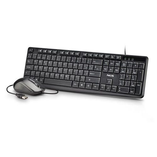 COMBO TECLADO/RATON NGS COCOA KIT V2 USB NEGRO - Imagen 2