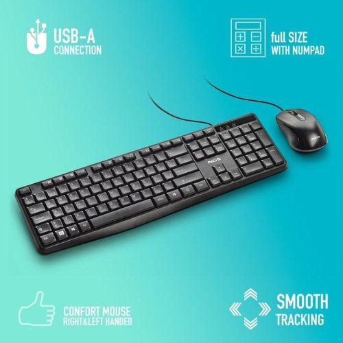 COMBO TECLADO/RATON NGS COCOA KIT V2 USB NEGRO - Imagen 3