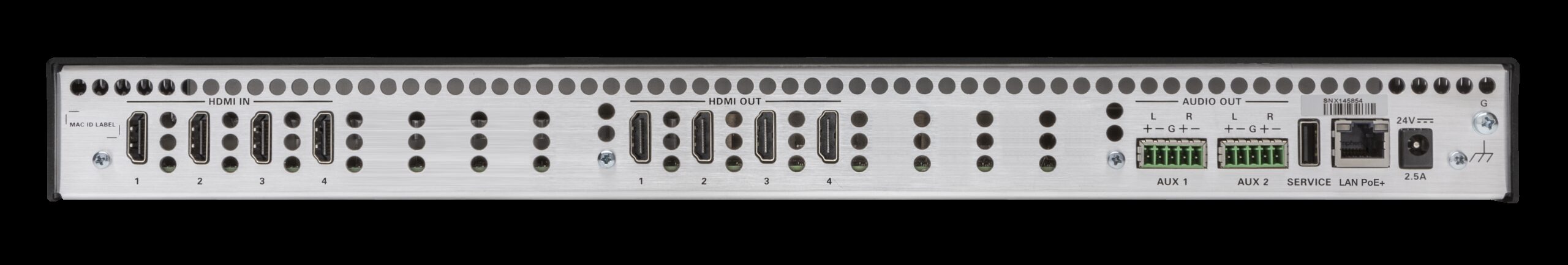 CRESTRON 4X4 4K60 4:4:4 HDR AV SWITCHER (HD-MD4X4-4KZ-E) 6511308 - Imagen 3