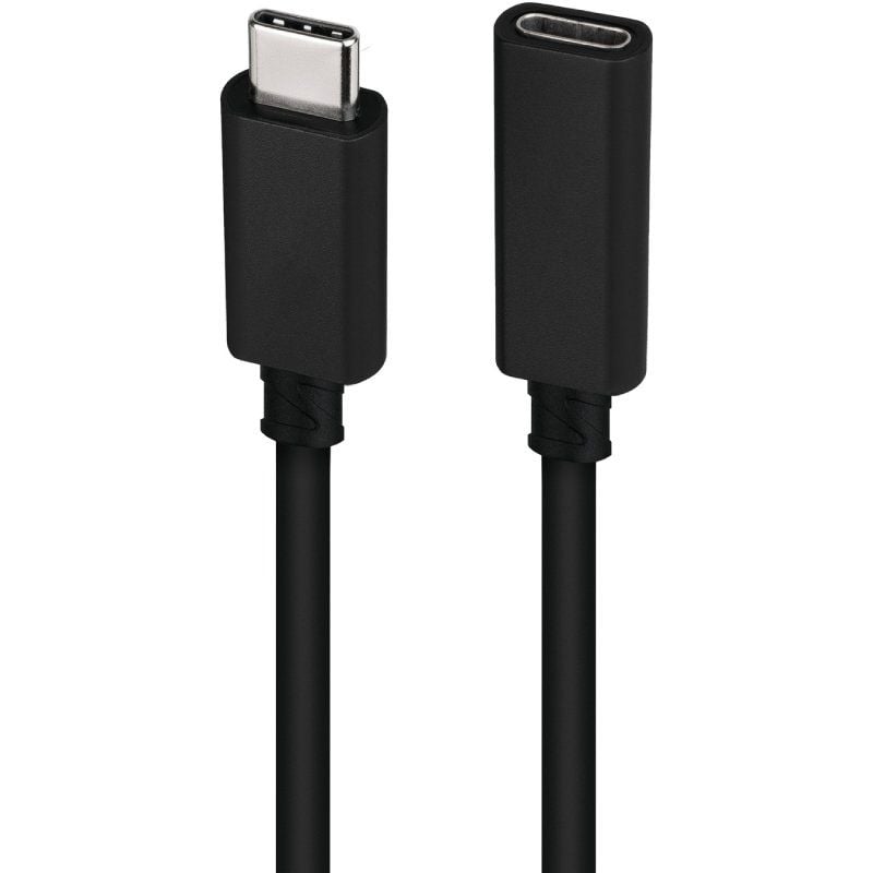 Cable Alargador USB Tipo-C 3.2 Nanocable 10.01.4502/ USB Tipo-C Macho - USB Tipo-C Hembra/ 2m/ Negro - Imagen 3