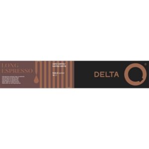 Cápsula Delta Delta Q-Long Espresso para cafeteras Delta/ Caja de 10 5601082058597 5028483 DEL-CAFE Q LONG ESPRESSO