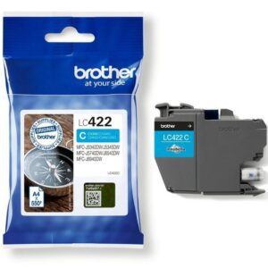 Cartucho de Tinta Original Brother LC-422/ Cian 4977766815550 LC422C BRO-C-LC422C