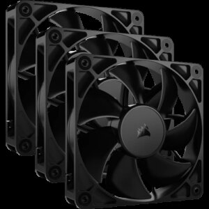 Corsair RS120 Carcasa del ordenador Ventilador 12 cm Negro 3 pieza(s) 0840006684213 | P/N: CO-9050189-WW | Ref. Artículo: 1383733