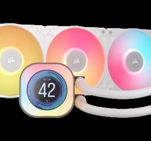 Corsair iCUE LINK TITAN 360 RX LCD Procesador Refrigerador de aire 12 cm Blanco 1 pieza(s) 0840440482987 | P/N: CW-9061026-WW | Ref. Artículo: 1386476