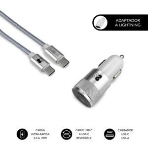 DUAL CAR CHARGER PD20W+QC3.0+C TO C/LIGHTNING S 8436586742102 | P/N: SUBCHG-5CPD10 | Ref. Artículo: 1357449
