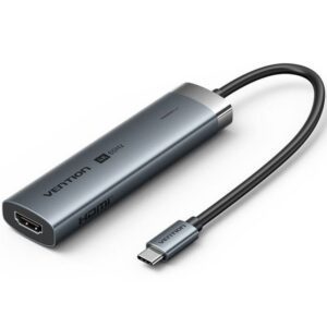 Docking USB Tipo-C Vention TGMHB/ 3xUSB/ 1xHDMI 4K/ 1xUSB Tipo-C PD/ Gris 6922794788534 TGMHB VEN-DOCK TGMHB