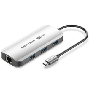 Docking USB Tipo-C Vention TQHHB/ 1xHDMI 4K/ 3xUSB/ 1xUSB Tipo-C PD/ 1xRJ45/ Gris 6922794774476 TQHHB VEN-DOCK TQHHB