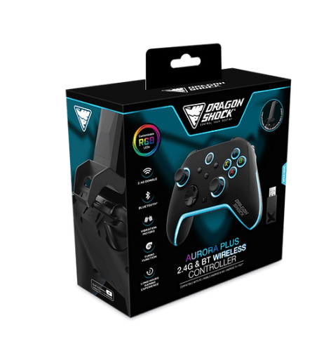 Dragonshock Aurora Plus Negro Bluetooth/RF/USB Gamepad Analógico/Digital Android, PC, Playstation 3, iOS - Imagen 8