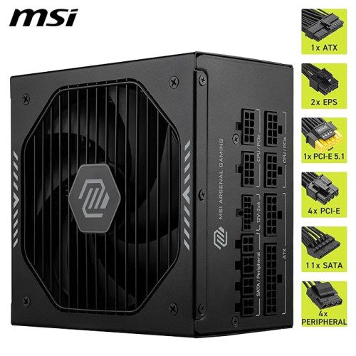 FUENTE ALIMENTACION MSI MAG A1000GLS PCIE5