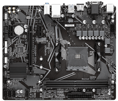 Gigabyte A520M S2H placa base Zócalo AM4 Micro ATX - Imagen 2