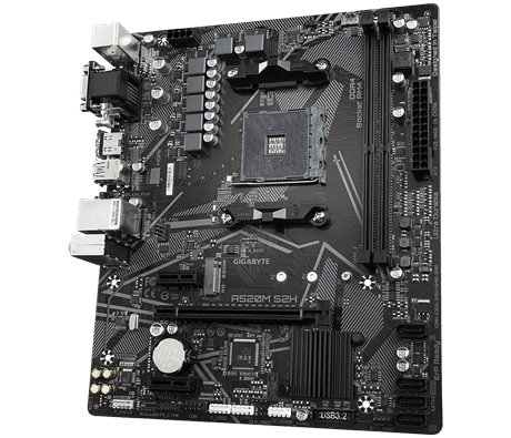 Gigabyte A520M S2H placa base Zócalo AM4 Micro ATX - Imagen 4