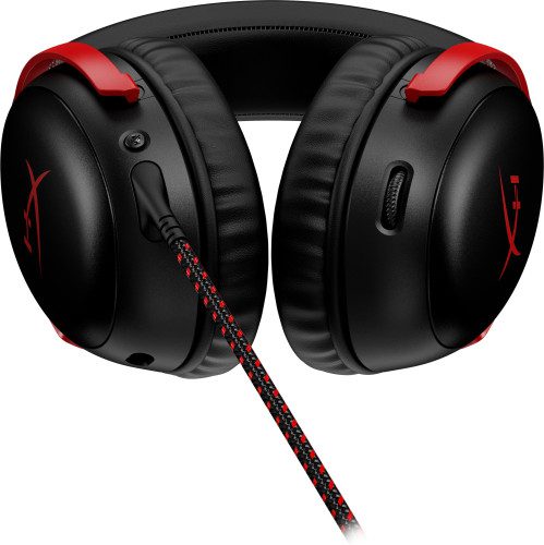 HP HyperX Cloud III - Auriculares gaming (negro-rojo) - Imagen 3