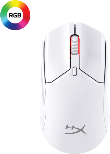 HP HyperX Pulsefire Haste 2 Mini: ratón gaming inalámbrico (blanco) - Imagen 8