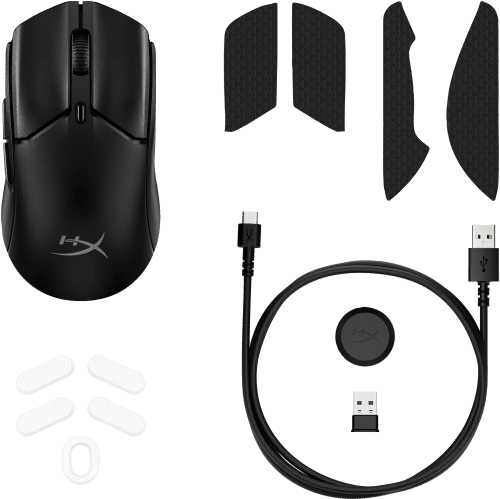 HP HyperX Pulsefire Haste 2 Mini: ratón gaming inalámbrico (negro) - Imagen 6