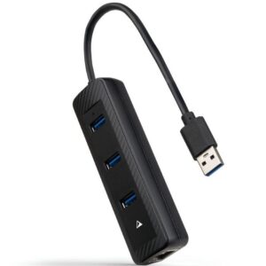 Hub USB 3.0 Nanocable 10.16.4604/ 3xUSB/ 1xRJ45/ Negro 8433281015531 10.16.4604 NAN-HUB 10 16 4604