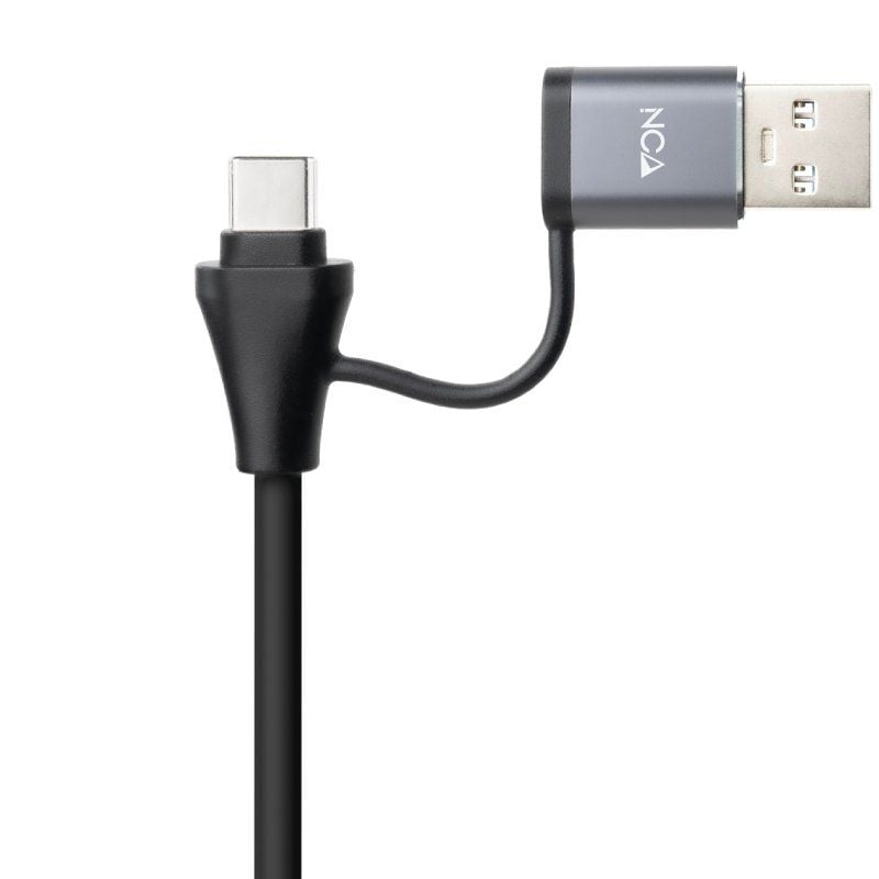 Hub USB + USB Tipo-C 3.0 Nanocable 10.03.0412/ 3xUSB/ 1xRJ45/ Gris - Imagen 2