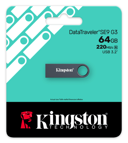 Kingston Technology DataTraveler SE9 G3 unidad flash USB 64 GB USB tipo A 3.2 Gen 1 (3.1 Gen 1) Negro - Imagen 4