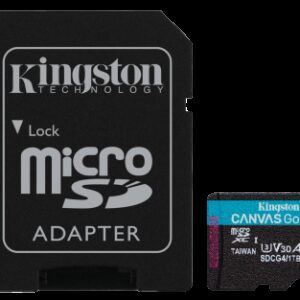 Kingston Technology Tarjeta microSDXC Canvas Go Plus Gen4 de 1 TB