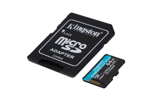 A2 U3 V30 y adaptador 0740617347890 | P/N: SDCG4/64GB | Ref. Artículo: 1396075