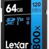 LEXAR 64GB PROFESSIONAL 800X PRO SDXC UHS-I CARDS