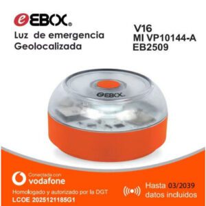 LUZ DE EMERGENCIA EBOX V16IOT EB2509 BALIZA LUZ DE EMERGENCIA HOMOLOGADA POR LA DGT 8436027003823 P/N: V16IOT-EB2509 | Ref. Artículo: BALIZA-EB2509-V16IOT