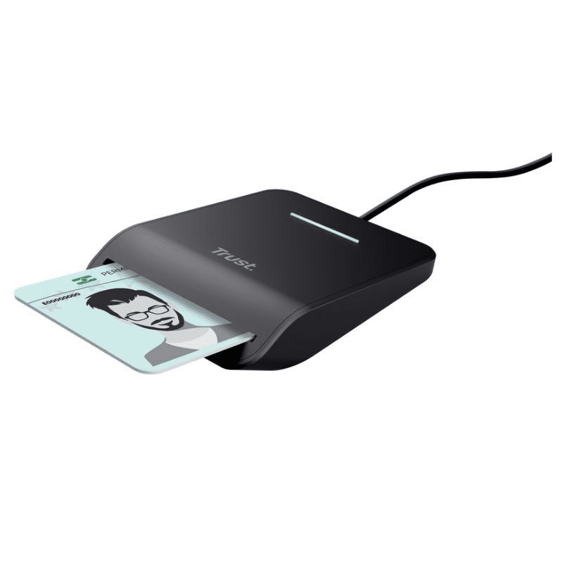 Lector de DNI Trust Primo 26061/ USB Tipo-C/ Negro - Imagen 2