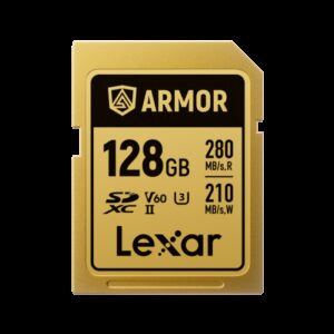 Lexar Armor Gold 128 GB SDXC UHS-II 0843367138562 | P/N: LSDAMGL128G-RNNNG | Ref. Artículo: 1404213