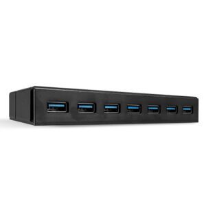 Lindy 43228 hub de interfaz USB 3.2 Gen 1 (3.1 Gen 1) Type-A 5000 Mbit/s Negro 4002888432283 | P/N: 43228 | Ref. Artículo: 1408447
