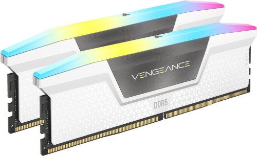 MEMORIA CORSAIR DDR5 32GB 2X16GB PC6000 VENGEANCE RGB BLANCA CMH32GX5M2E6000Z36W 0840440496076 | P/N: CMH32GX5M2E6000Z36W | Ref. Artículo: 1391992