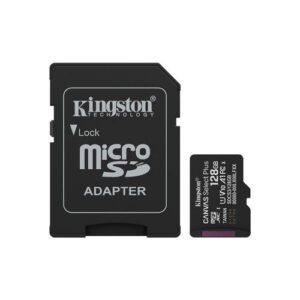 MICROSD KINGSTON 128GB CL10 CANVAS SELECT PLUS + ADAPTADOR 740617348453 P/N: SDCS3/128GB | Ref. Artículo: SDCS3/128GB